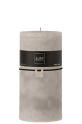 Bougie cylindrique J-Line gris clair Xxl - (8675)